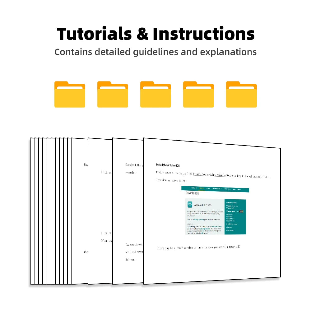 Tscinbuny ESP32 Automation Kit for Arduino Programming DIY Electronic Kit with ESP32 Development Board professional Complete Kit