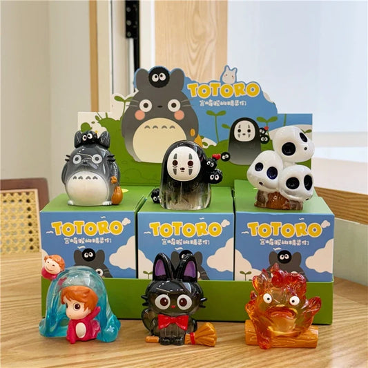 Hayao Miyazaki's Elves Mysterious Blind Box Trendy Toy Desktop Ornaments Faceless Man Surprise Box Holiday Gift Glowing