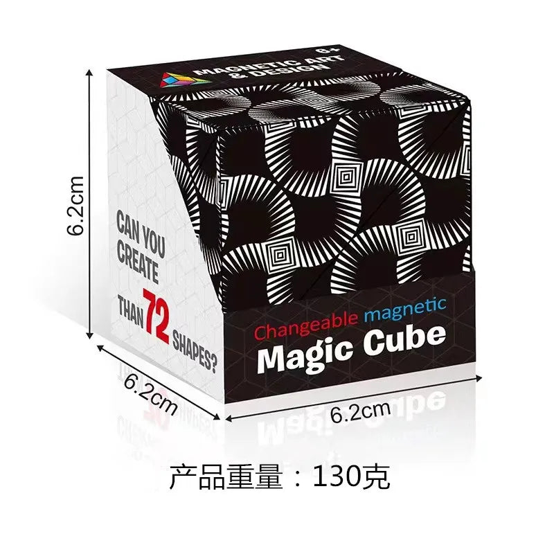 2023 Infinite magnetic cube 3D three-dimensional geometric cube children's thinking exercise educational toys