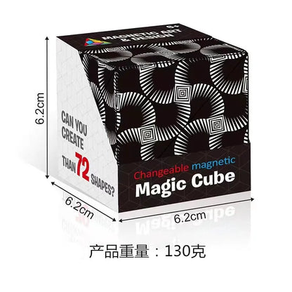 2023 Infinite magnetic cube 3D three-dimensional geometric cube children's thinking exercise educational toys