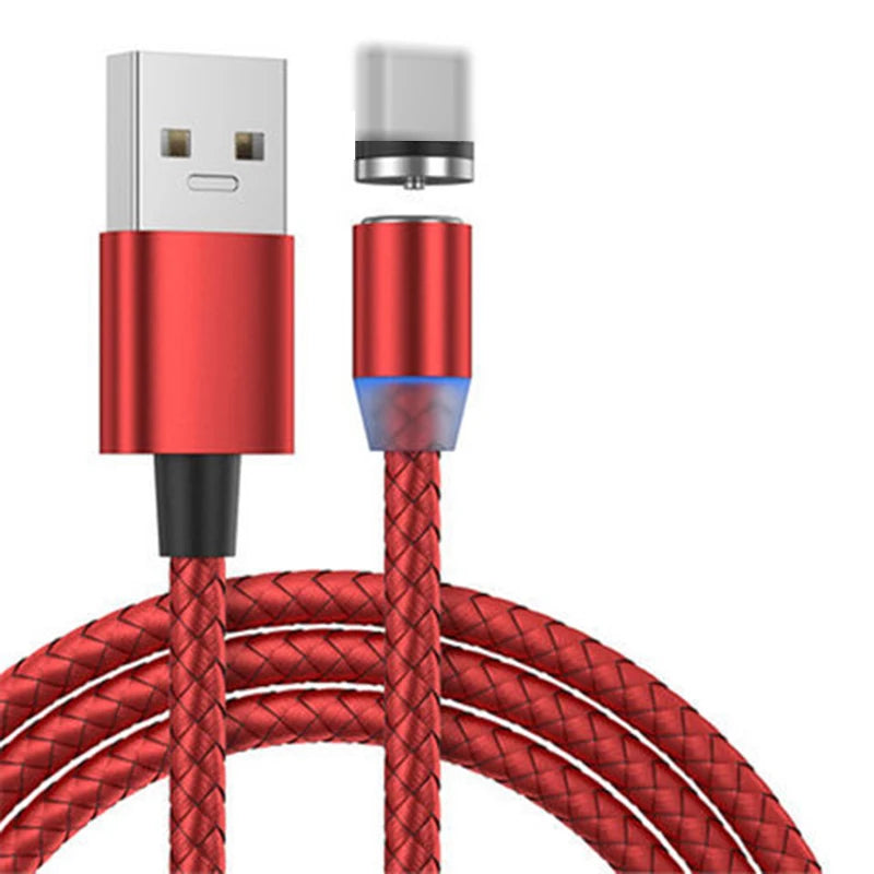 USB C Magnetic Cable Fast charge 3A Micro USB Type C 360 Magnet Fast Charger For iPhone Samsung Android Mobile Phone Cable