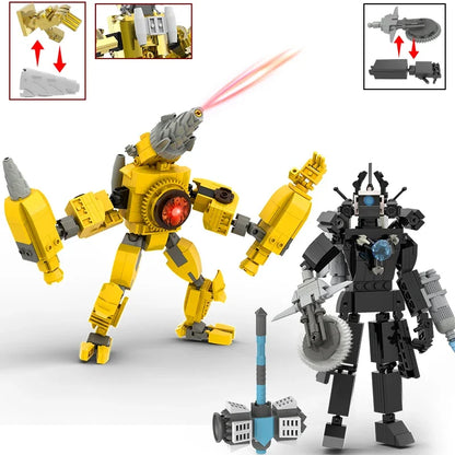New Skibidi Toilet Weapon Titan TVMan Figure Building Block Toys For Boy Speakerman Bricks DIY Model Toy For Kid Adult Xmas Gift
