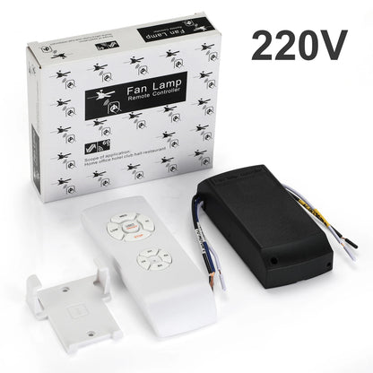 QIACHIP Universal Ceiling Fan Lamp Remote Control Kit AC 110-240V Timing Control Switch Adjusted Wind Speed Transmitter Receiver