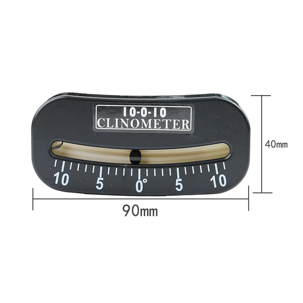 Micro Angle Ruler Scale Inclinometer Spirit Level Bubble Meter for Vehicle inclination Medical Bed Woodworking 10 25 45 Degrees