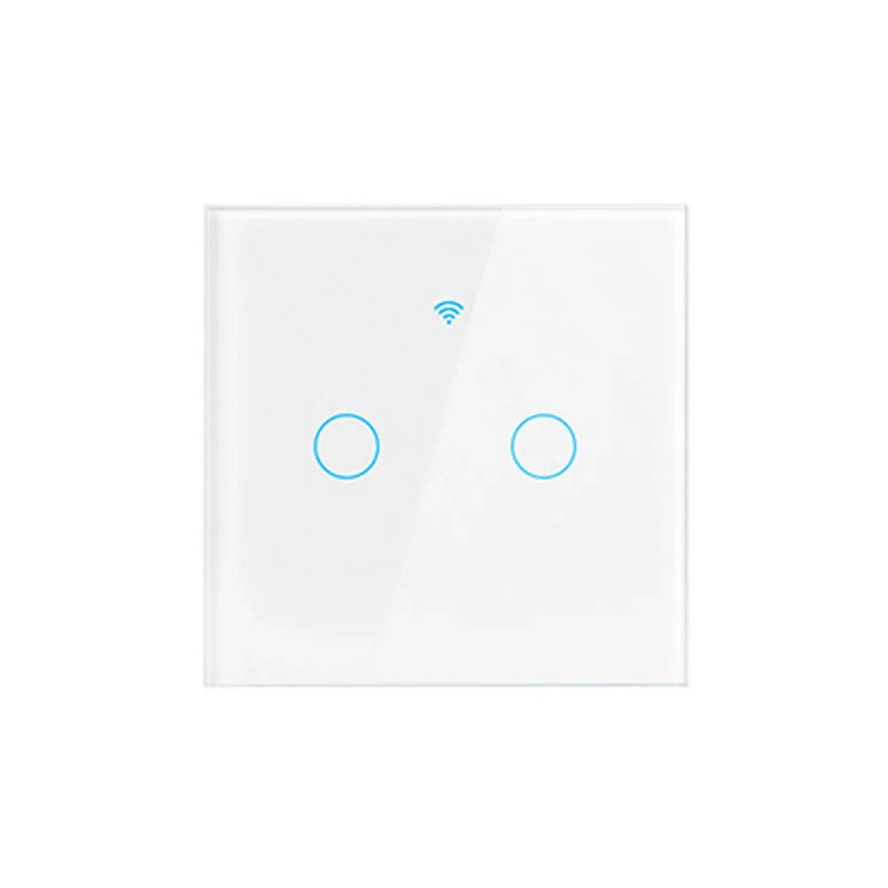 Tuya Wifi EU Smart Switches 1/2/3/4Gang Touch Light Switch Wall Sensor 433mhz RF Switches Smart Life for Alexa Google Home Alice
