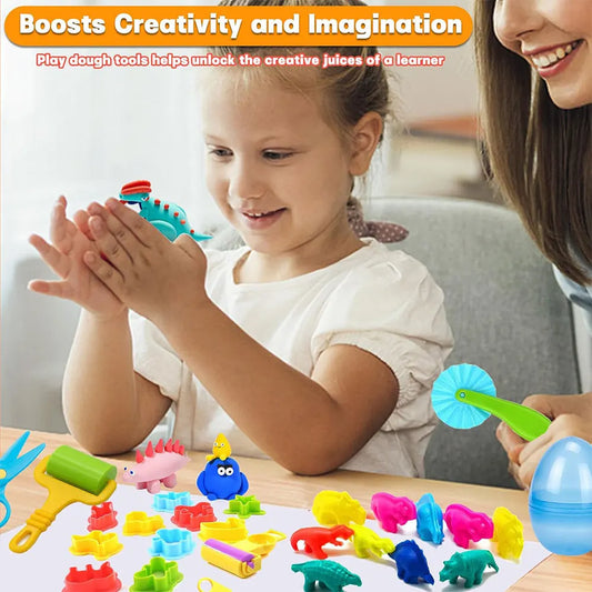 DIY Creative Dough Cutting Kit Plastic Knife Set Mold 3D Plasticine Mold Modeling Clay Accessories For Children Educational Toys