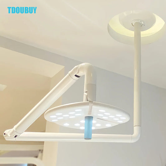 TDOUBUY KD-2018D-1 Shadowless Lamp 50W Versatile Ceiling LED Surgical Lighting ,For Dental Cosmetic, And Veterinary Procedures
