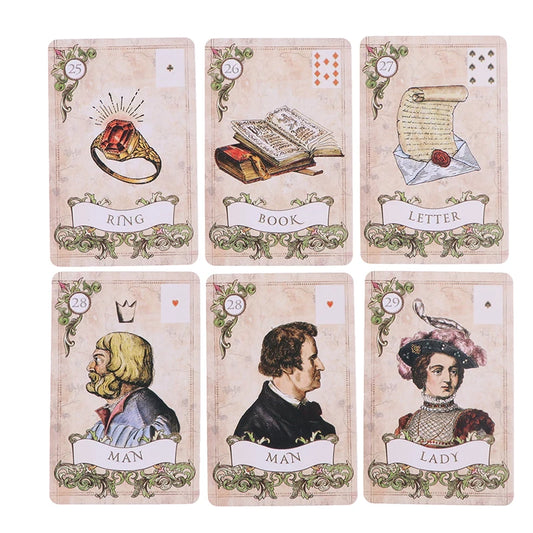 Old Style Lenormand Oracle Card Tarot Card Party Prophecy Divination Board Game