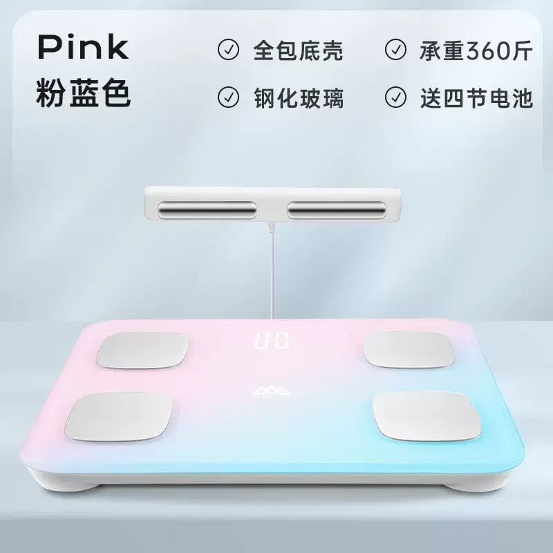 Smart Body Fat Scale:LED DisplayAPP IntegrationSmall Precision Electronic Scale for Health Tracking Bluetooth Weight Monitor.