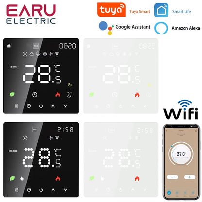 Tuya WiFi Smart Thermostat Electric Floor Heating TRV Water Gas Boiler Temperature Voice Remote Controller for Google Home Alexa