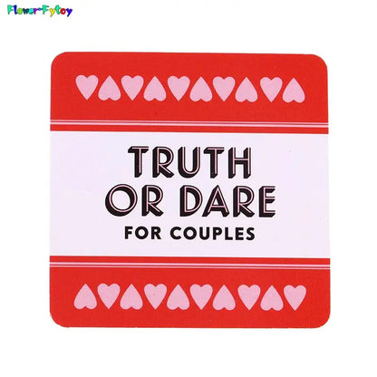 1SET Truth or Dare for Couples 51 Questions and Challenges Sexy Date Night Card Game for Couple Naughty Adult Game Drink