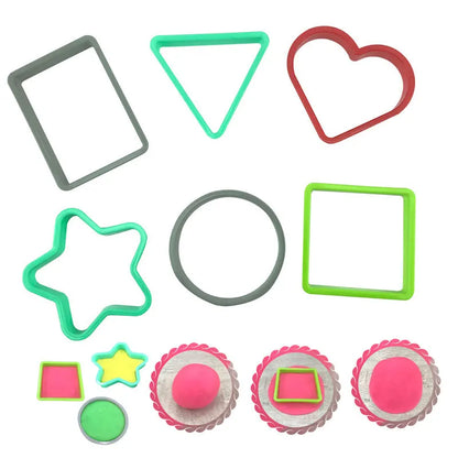Children Dough Tool Set 3D Plastic Mold And Dough Clay Knife Mold Boys And Girls DIY Toy Cutting Roller And Game Accessories