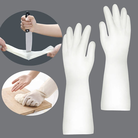 Waterproof Silicone Rubber Dishwashing Gloves, Dish Washing Glove, Household Scrubber, Kitchen Clean Tool, Japan