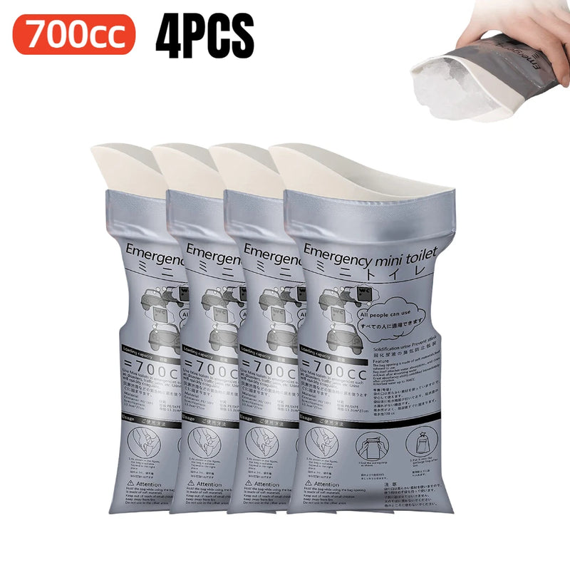 Portable Emergency Urinal Bag Outdoor Camping Pee Bags Disposable Travel Vomit Bag Mini Mobile Toilet for Men Women Children