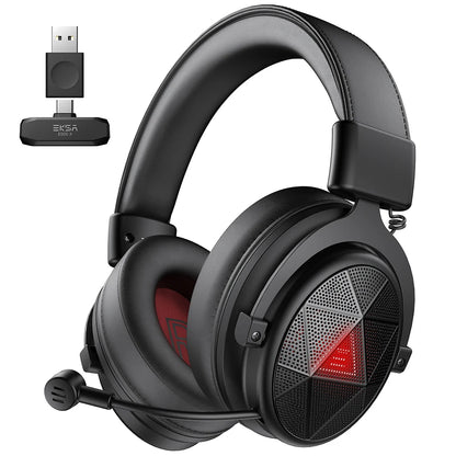 EKSA E900 X 5.8GHz Wireless Headphones 7.1 Wired Gaming Headset Gamer with ENC Mic 15ms Low Latency 3 Mode for PC/PS4/PS5/Xbox