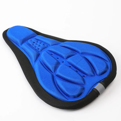 Mountain Bike 3D Saddle Cover Thick Breathable Super Soft Bicycle Seat Cushion Silicone Sponge Gel Bike Seat Bicycle Accessories