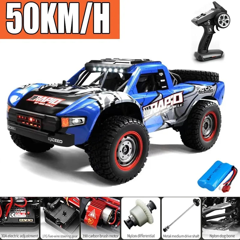 JJRC Q130 1:16 70KM/H 4WD RC Car with Light Brushless Motor Remote Control Cars High Speed Drift Monster Truck Adults Kids Toys