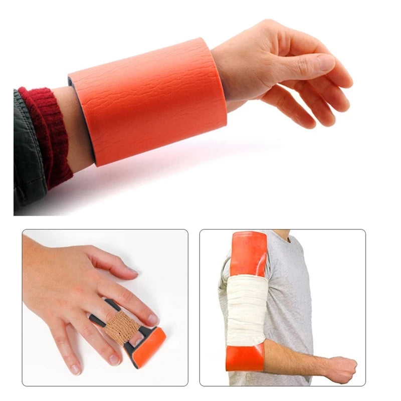 4PCS/Set Medical Survival Splint Bandage Roll Pet Splint Arm Leg Wrist Fracture Rescue Protection for Emergency First Aid