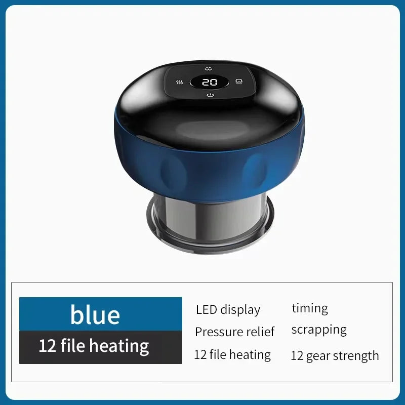 Electric Vacuum Cupping Massage Anti Cellulite Magnet Therapy Wireless Guasha Scraping Fat Burner Slimming Body Scraping Cupping