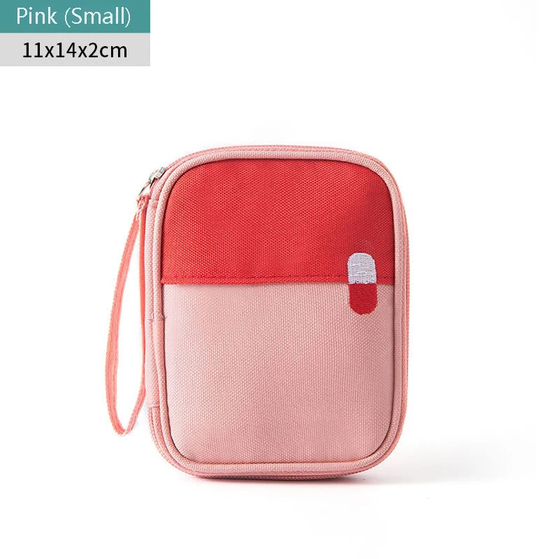 Mini Portable Medicine Storage Bag Empty Travel First Aid Kit Medicine Bags Organizer Outdoor Emergency Survival Bag Pill Case