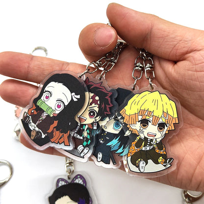 Demon Slayer Mystery Box Acrylic Stand Model Lucky Bag Kimetsu No Yaiba Tanjirou Action Figures Collection Model Toys Fans Gifts