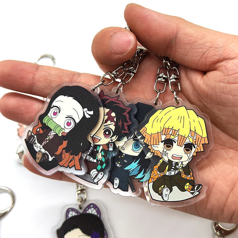 Demon Slayer Mystery Box Acrylic Stand Model Lucky Bag Kimetsu No Yaiba Tanjirou Action Figures Collection Model Toys Fans Gifts