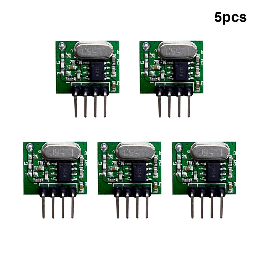 QIACHIP 433Mhz RF Transmitter and Receiver Superheterodyne ASK 433 Mhz Module With Antenna For Arduino Uno Wireless Diy Kits