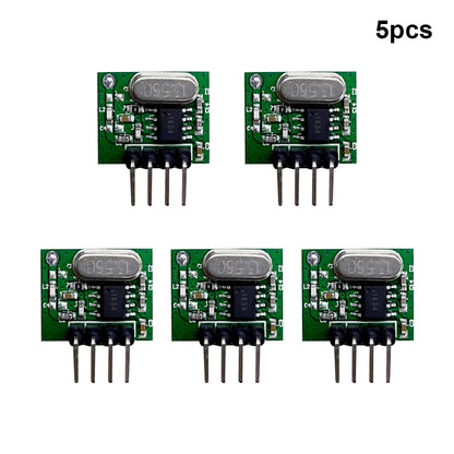 QIACHIP 433Mhz RF Transmitter and Receiver Superheterodyne ASK 433 Mhz Module With Antenna For Arduino Uno Wireless Diy Kits
