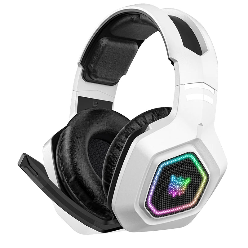 ONIKUMA B100 2.4Ghz Gaming Headset Noise Cancelling Wireless Headphone with Microphones RGB light Earphones for PS5, PS4, XBOX