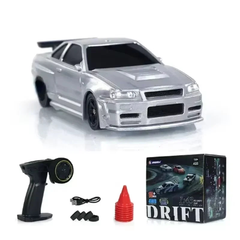 1/43 RC Cars High Speed Mini Mosquito Car 4WD Drift Car Model RTR Radio Electric Toy Rc Cars for Adults
