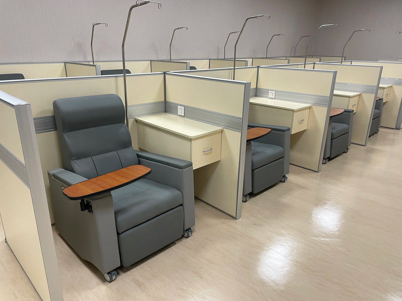 Hospital Furniture IV Inoculation Chair Manual Dialysis Chair Medical Recliner Sofa Chair
