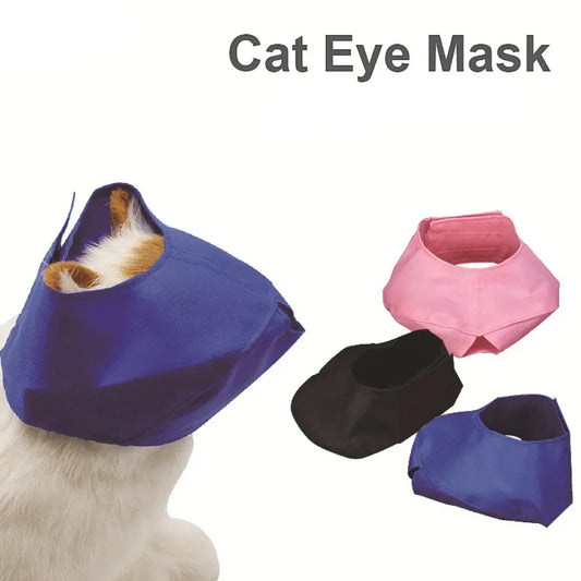 1pc Cat Eye Mask Cat Bathing Cleaning Nail Cutting Supplies Surgical Soothing Emotions Eye Mask Accessories cosas para mascotas