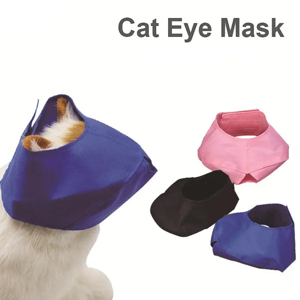 1pc Cat Eye Mask Cat Bathing Cleaning Nail Cutting Supplies Surgical Soothing Emotions Eye Mask Accessories cosas para mascotas