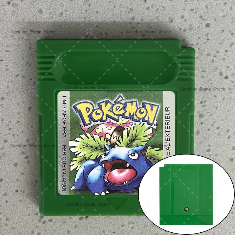 GBC Video Game Cartridge Console Card Pokemon Blue/Crystal/Green/Gold/Red/Silver/Yellow High Quality with Multi-language
