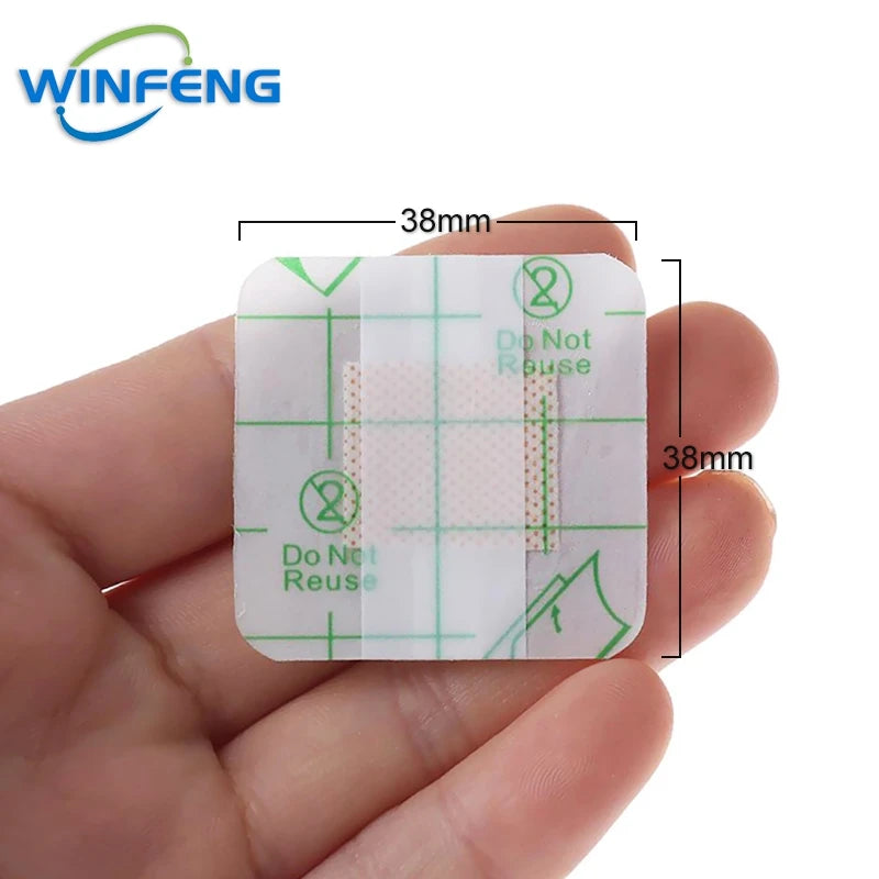 50Pcs Waterproof Medical Adhesive Stickers Transparent PU Film Tape Anti-allergic Wound Dressing Fixation Plaster First Aid Kit