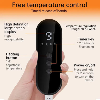Electric Foot Heater 4 Modes Timing Heating Control Washable Foots Warmer Pad Thermal Foot Care Cushion