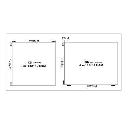 Transparent Bottom CD Box Empty CD Case PP Plastic CD Case CD Case Capacity 1-2 Discs