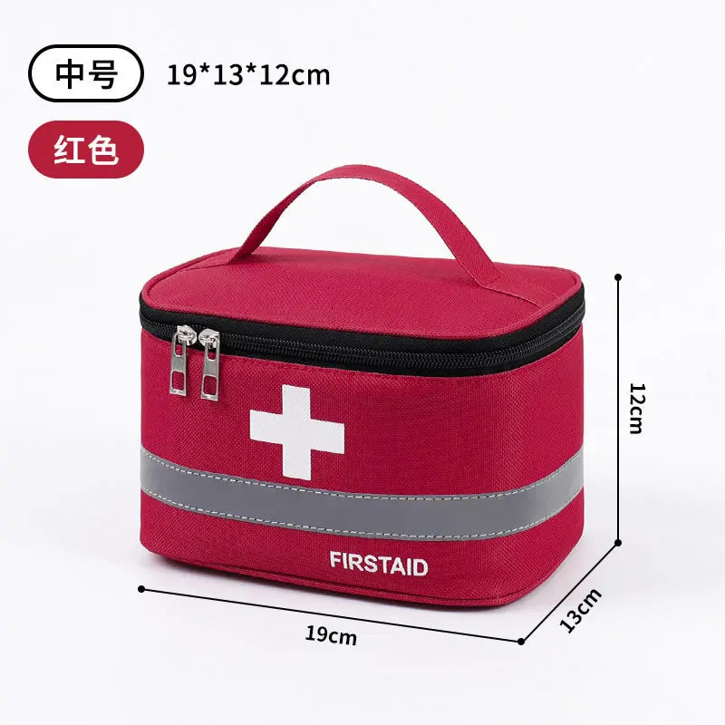 First Aid Kit Medicine Storage Bag Portable Outdoor Rescue Bag Household Children's Large Capacity Medical Kit Storage Organizer