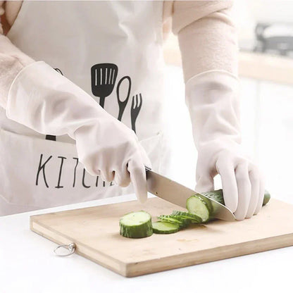Waterproof Rubber Latex Dish Washing Gloves Kitchen Durable Cleaning Housework Chores Dishwashing Tools