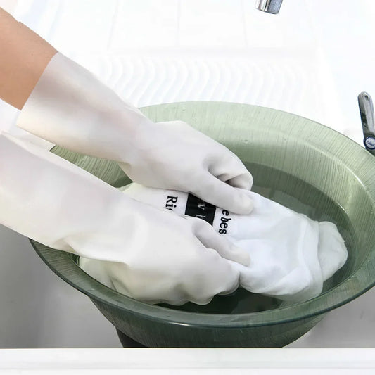 Japan Dishwashing Cleaning Gloves waterproof Silicone Rubber Dish Washing Glove for Household Scrubber Kitchen Clean Tool Scrub