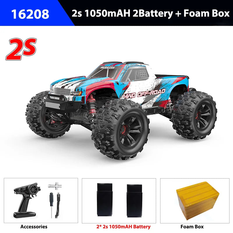 Rc Car MJX Hyper Go 16208/16209/16210 Brushless High-Speed 4WD Remote Control Off-Road Big Wheel Truck Rc Cars Toys for Adults