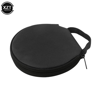 Portable CD DVD Case Storage Disc 20 Capacity Dual-use Oxford Cloth Storage Bag Round Holder with Zipper for Home Car CD Box Bag