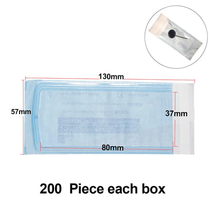 200 PCS Self Sealing Sterilization Pouch Bags for Nail Tools Grade Paper Disposable Dental Tattoo Accessories Tool Storage Bag