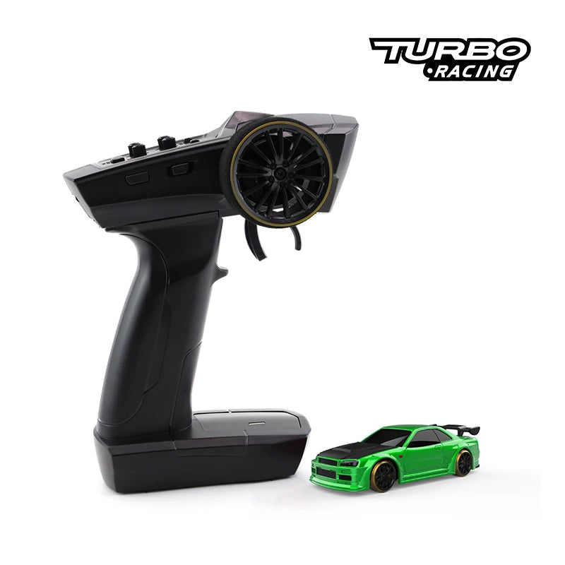 Turbo Racing 1:76 C64 C63 C61 C62 C72 C73 C74 C75 RTR Flat Running Toys on Road RC Drift Car With Gyro Radio For Kids and Adults