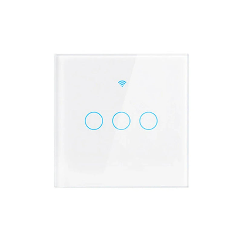 Tuya Wifi EU Smart Switches 1/2/3/4Gang Touch Light Switch Wall Sensor 433mhz RF Switches Smart Life for Alexa Google Home Alice