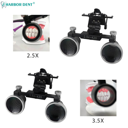 Dental Loupes 3.5x/2.5x Goggles Lab Medical Magnifier Dentists Surgical Optical Lens Magnifying Glass