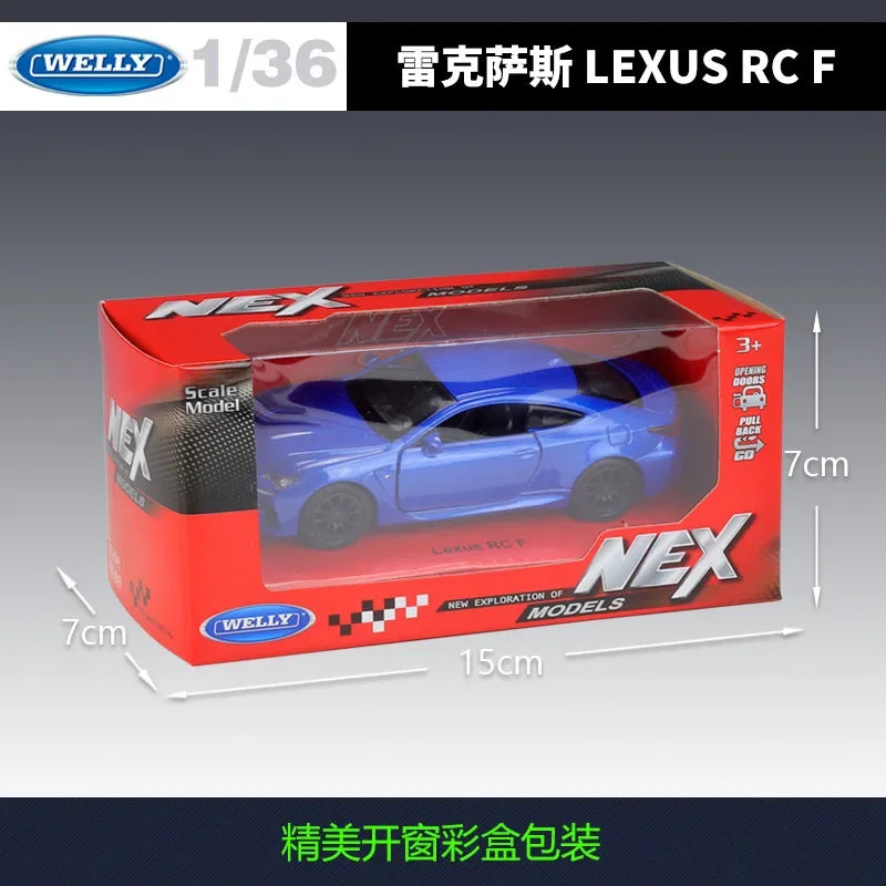 WELLY 1:36 LEXUS RC F High Simulation Diecast Car Metal Alloy Model Car Toys for Children Gift Collection B172
