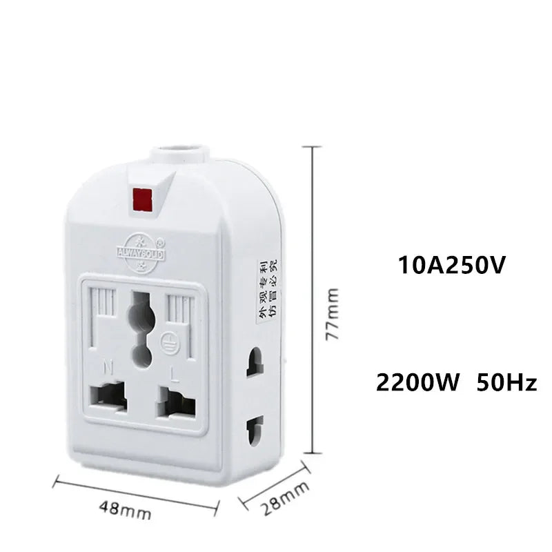 Universal US/EU/UK/AU/CN 10A 250V Power Strip Electric Extension Socket Wireable Adapter For Office Home Network filter