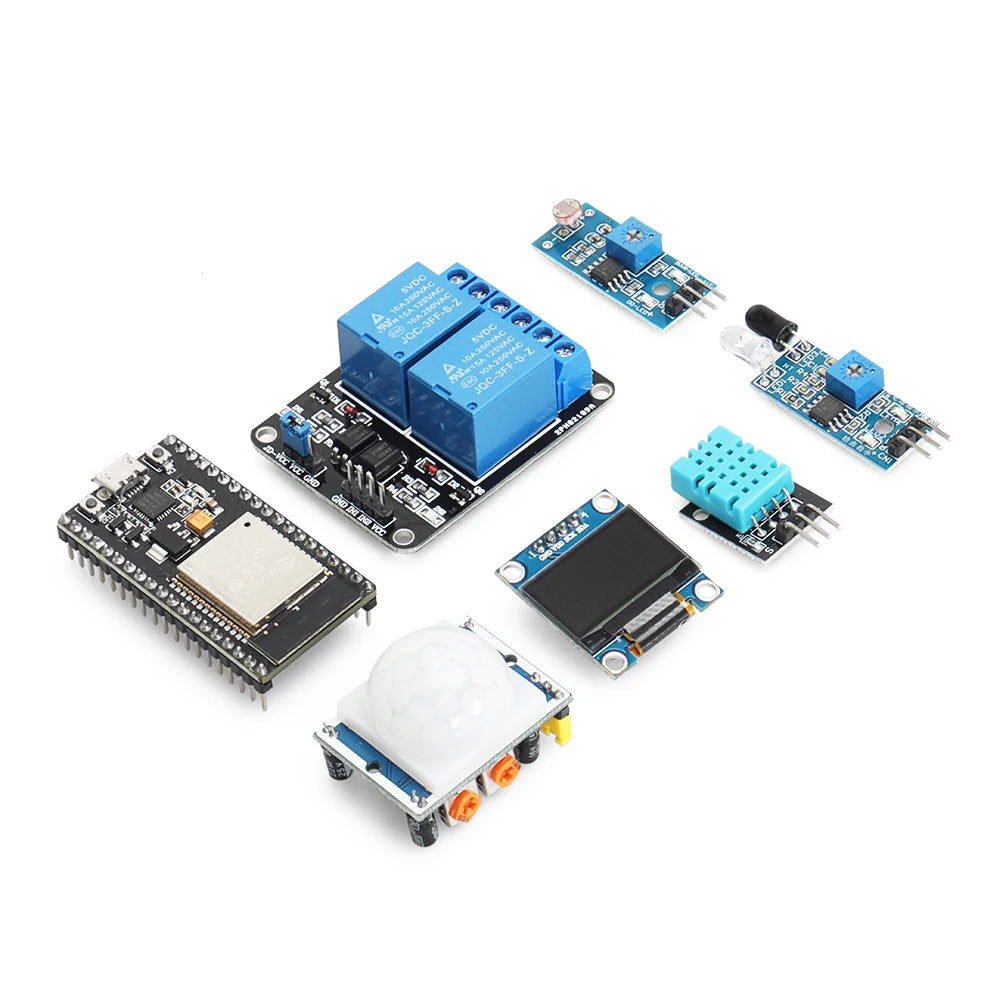 Professional ESP32 Automation Project Starter Kit for Arduino Programming DIY Electronic Complete Circuit Learning Education Kit