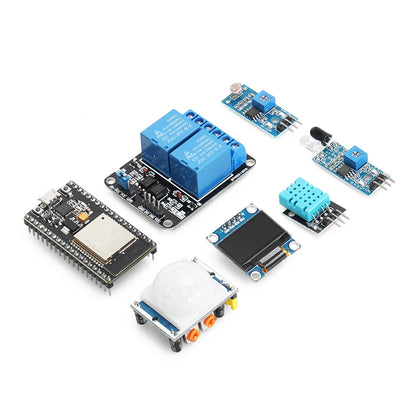 Professional ESP32 Automation Project Starter Kit for Arduino Programming DIY Electronic Complete Circuit Learning Education Kit